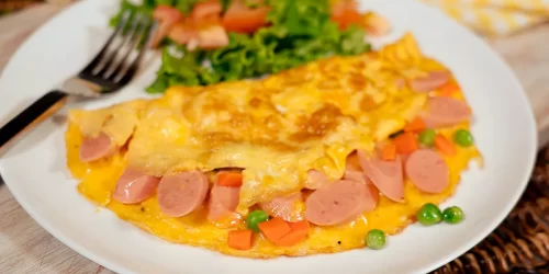 Almuerzos rendidores Omelette Con Salchicha Xl Rica